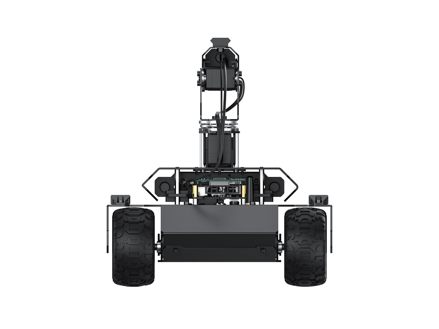 UGV Rover ROS 2 Open-source 6 Wheels 4WD AI Robot, Dual controllers, All-metal Body, Flexible and Expandable, Suitable for Raspberry Pi 4B / Raspberry Pi 5
