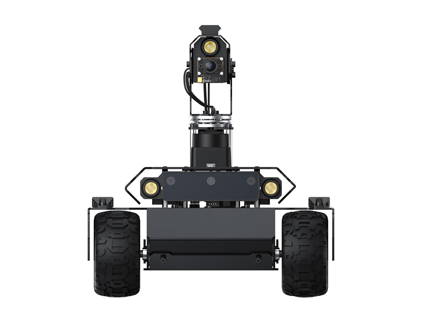 UGV Rover ROS 2 Open-source 6 Wheels 4WD AI Robot, Dual controllers, All-metal Body, Flexible and Expandable, Suitable for Raspberry Pi 4B / Raspberry Pi 5