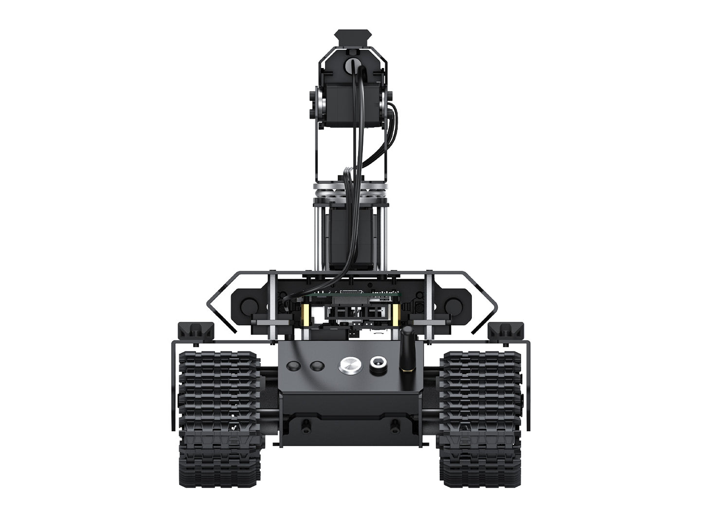 UGV Beast ROS 2 Open-source Off-Road Tracked AI Robot, Dual controllers, Computer Vision, All-metal Body, Flexible and Expandable, Suitable for Raspberry Pi 4B / Raspberry Pi 5