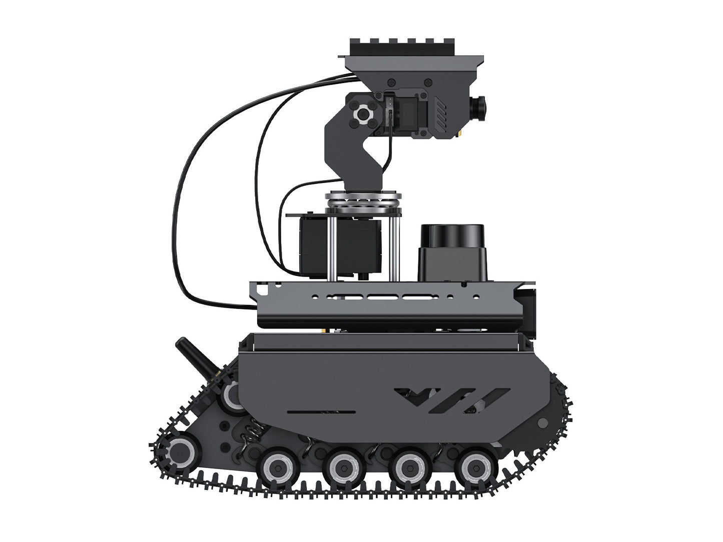 UGV Beast ROS 2 Open-source Off-Road Tracked AI Robot, Dual controllers, Computer Vision, All-metal Body, Flexible and Expandable, Suitable for Raspberry Pi 4B / Raspberry Pi 5