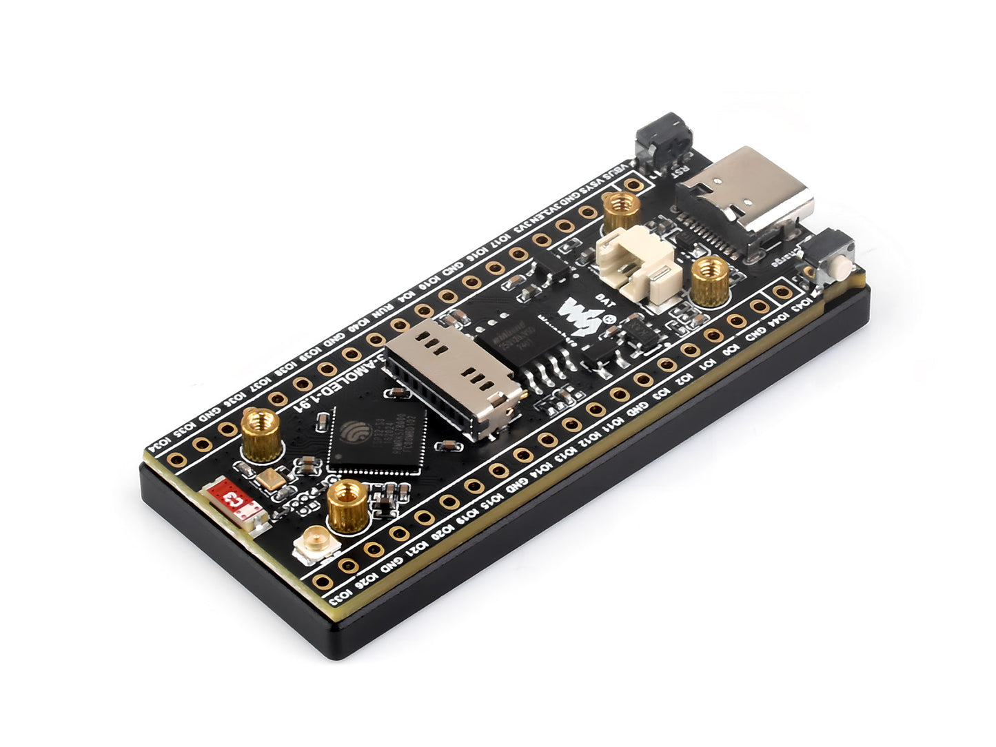 ESP32-S3 1.91inch AMOLED Display Development Board, 240×536, 32-bit LX7 Dual-core Processor, Up to 240MHz Frequency, Accelerometer And Gyroscope Sensor, ESP32 With Display