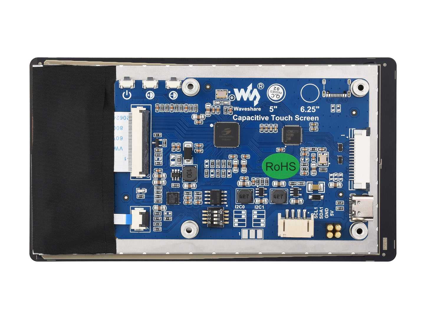 5inch DSI Capacitive Touch Display, 720 × 1280, IPS, Optical Bonding Toughened Glass Panel, DSI Interface, 5-Point Touch