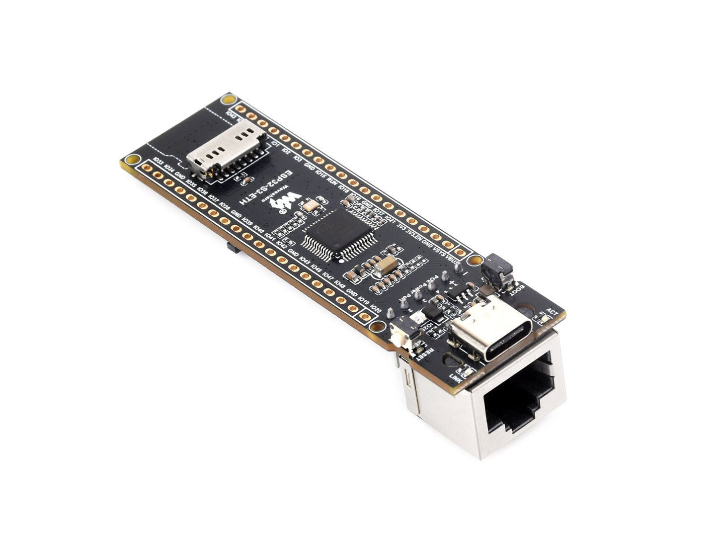 ESP32-S3 ETH Development Board, 10/100Mbps RJ45 Ethernet port, Wi-Fi & Bluetooth Support, 240MHz Dual Core Processor, ESP32 Ethernet Development Board