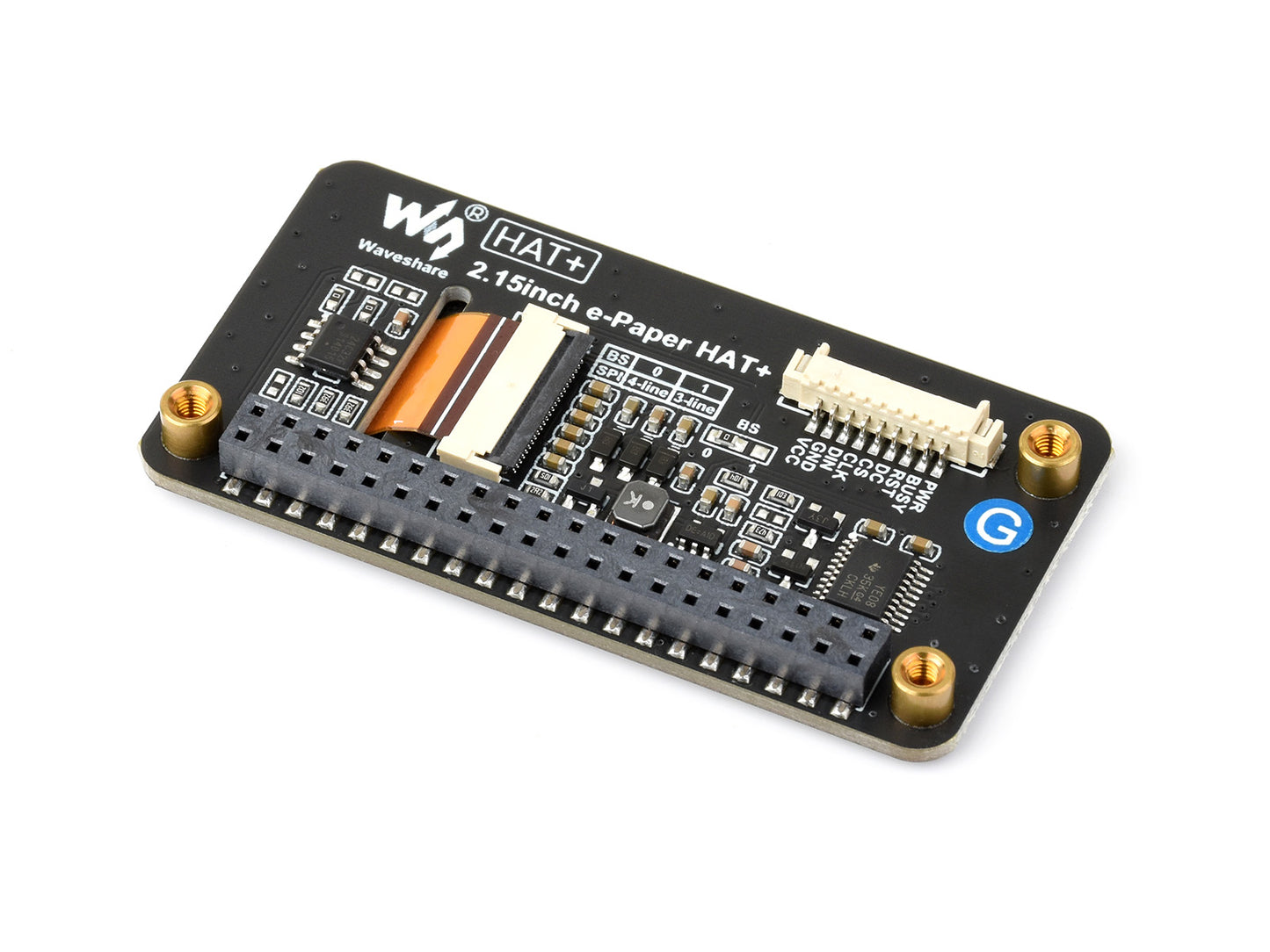 2.15inch E-Paper Display (G), E-Ink Display, 296x160, Red/Yellow/Black/White, SPI Interface
