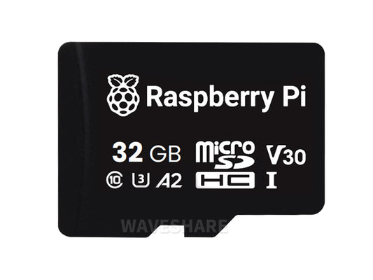 Official Raspberry Pi Class A2 SD Card, Compatible With microSDHC-supporting And microSDXC-supporting Host Devices, Options For 32GB / 64GB