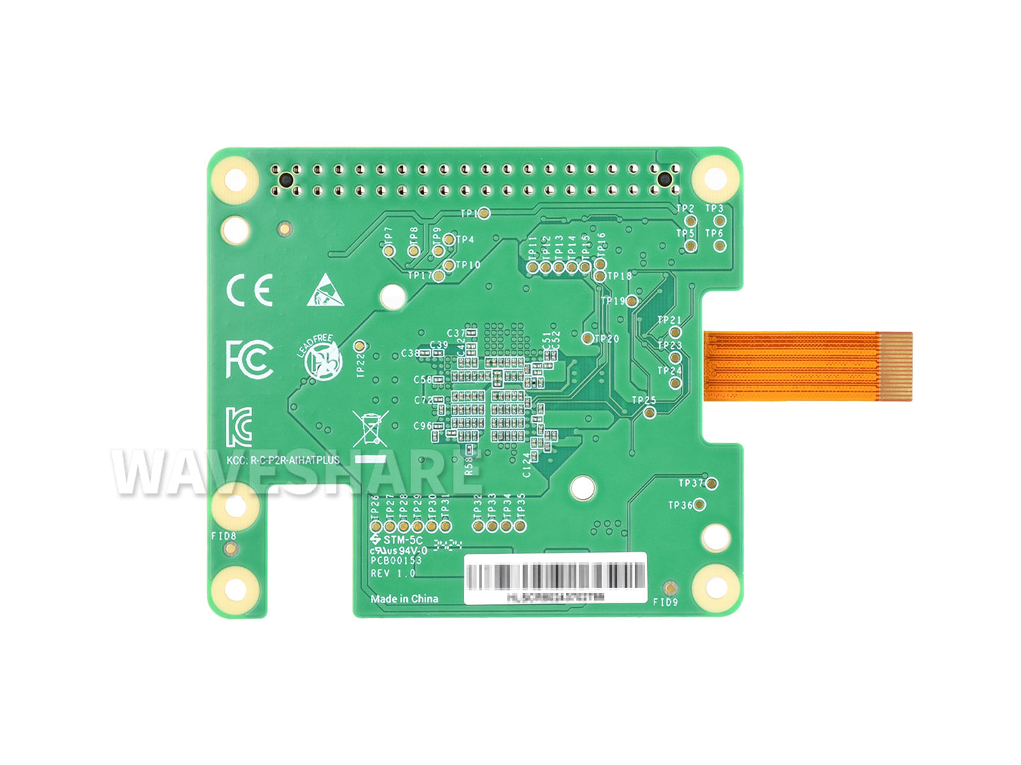 Official Raspberry Pi AI HAT+, Build-in Hailo-8 AI Accelerator To Quickly Build A Wide Range Of AI-powered Applications, Options for 13 TOPS / 26 TOPS
