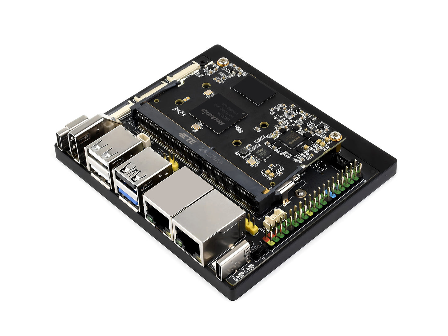 Luckfox Core3576 Edge Computing Development Board, Rockchip RK3576 Octa-Core 2.2GHz Processor, Features A big.LITTLE Architecture, 6 TOPS Computing Power NPU