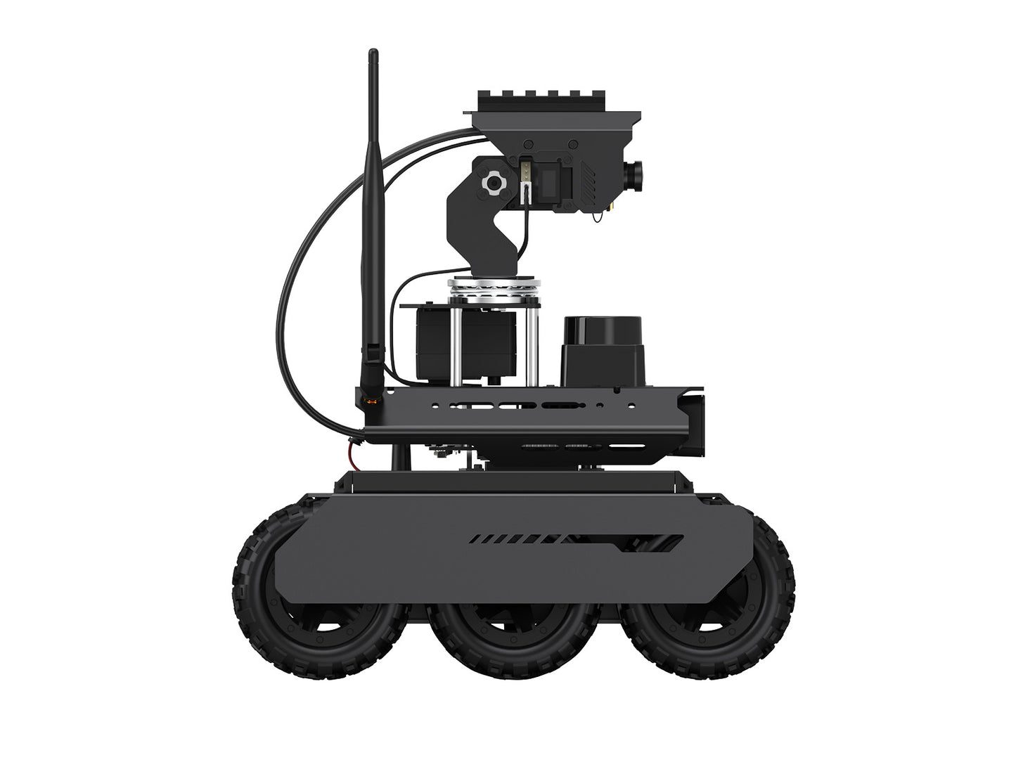 UGV Rover ROS 2 Open-source 6 Wheels 4WD AI Robot For Jetson Orin Series Board, Dual controllers, 360° Flexible Omnidirectional Pan-Tilt, Optional For Jetson Orin Nano 4GB Kit