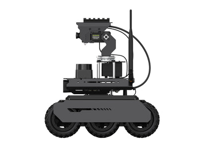 UGV Rover ROS 2 Open-source 6 Wheels 4WD AI Robot For Jetson Orin Series Board, Dual controllers, 360° Flexible Omnidirectional Pan-Tilt, Optional For Jetson Orin Nano 4GB Kit