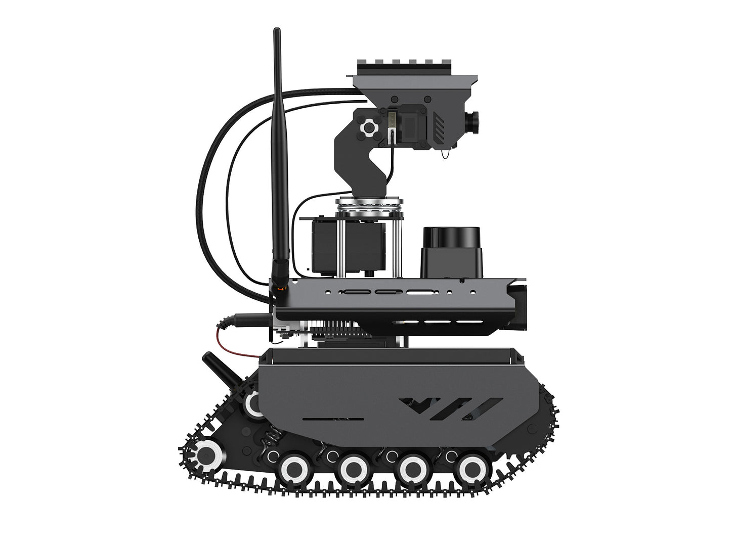UGV Beast ROS 2 Open-source Off-Road Tracked AI Robot For Jetson Orin Series Board, Dual controllers, 360° Flexible Omnidirectional Pan-Tilt, Optional For Jetson Orin Nano 4GB Kit
