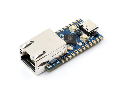Waveshare RP2350-ETH Mini Development Board, RP2350 Ethernet Port Module, Raspberry Pi Microcontroller Development Board, Based on Official RP2350 Microcontroller