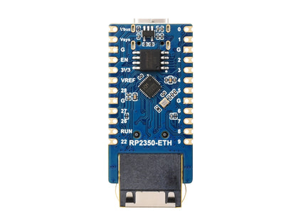 Waveshare RP2350-ETH Mini Development Board, RP2350 Ethernet Port Module, Raspberry Pi Microcontroller Development Board, Based on Official RP2350 Microcontroller