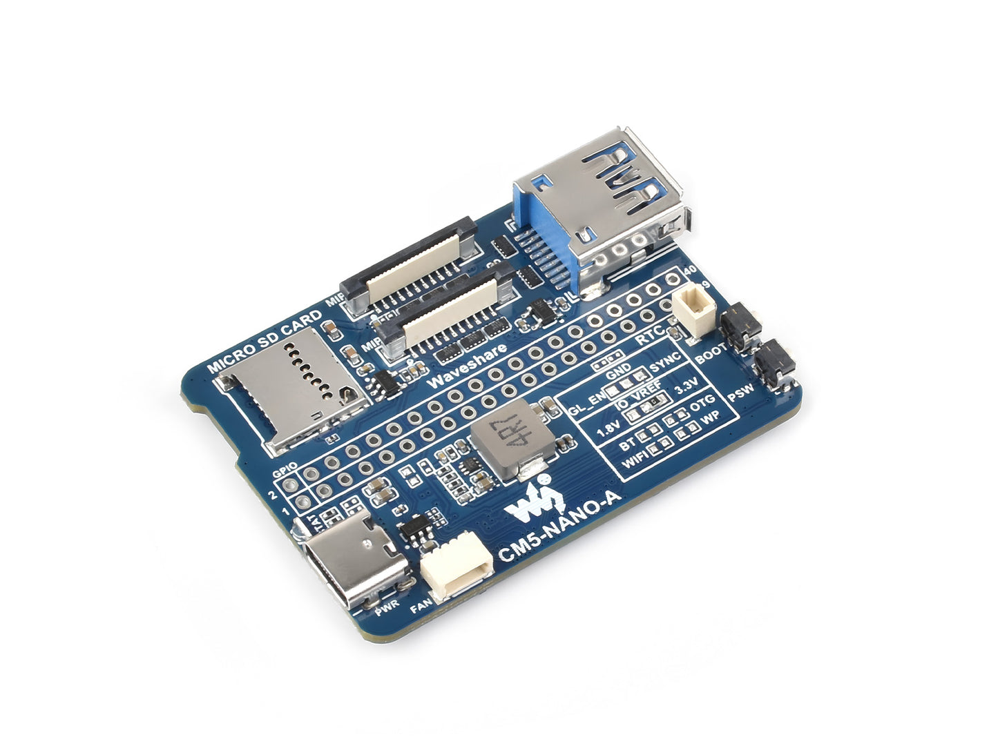 Nano Base Board (A) for Raspberry Pi Compute Module 5, Same Size As The CM5