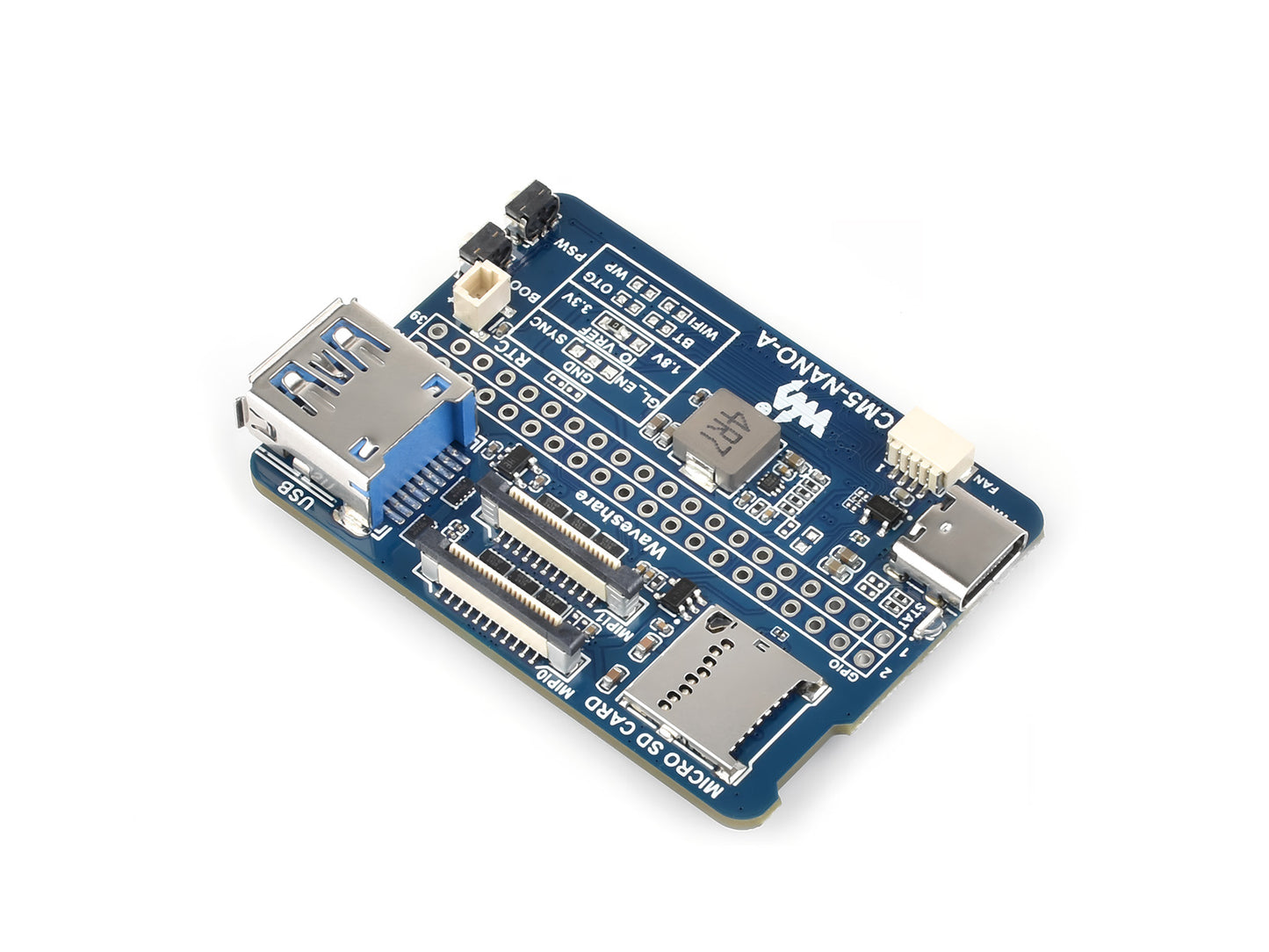 Nano Base Board (A) for Raspberry Pi Compute Module 5, Same Size As The CM5
