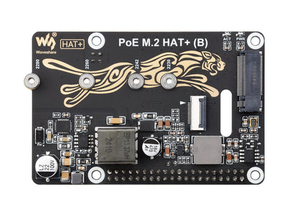 PCIe To M.2 Adapter With PoE Function (B) For Raspberry Pi 5, Supports NVMe Protocol M.2 Solid State Drive, High-speed Reading/Writing, Raspberry Pi 5 PoE HAT