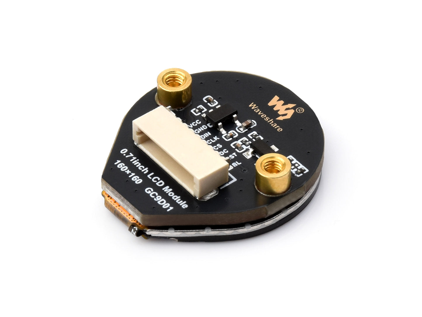 0.71inch Round LCD Display Module, 160×160 Resolution, SPI Interface, 65K colors