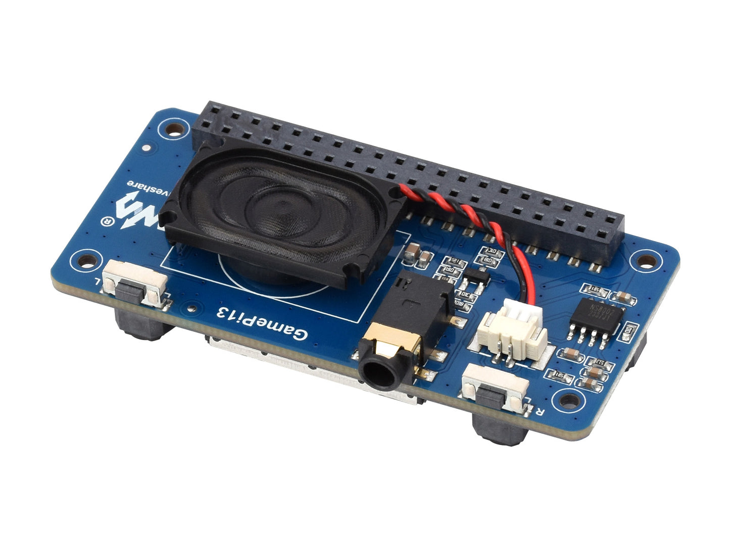 GamePi13 1.3inch LCD Game Console For Raspberry Pi, 240x240 Resolution, Integrated ST7789 Driver Chip, SPI Communication