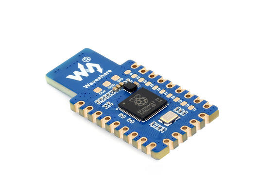 Waveshare RP2350-One, Onboard PCB Type-A Plug, 4MB Flash MCU Board Based On Raspberry Pi RP2350A Dual-core & Dual-architecture Microcontroller