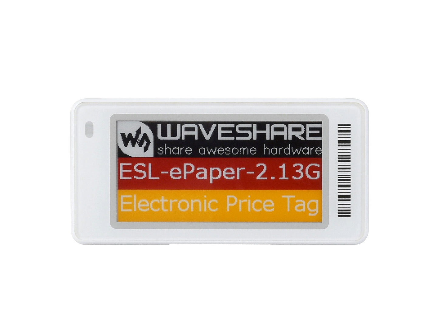 2.13inch / 2.66inch / 2.9inch / 3.5inch Dot Matrix e-Paper display, Electronic Shelf Label Series, Red/Yellow/Black/White, Cloud Platform Refreshing Support