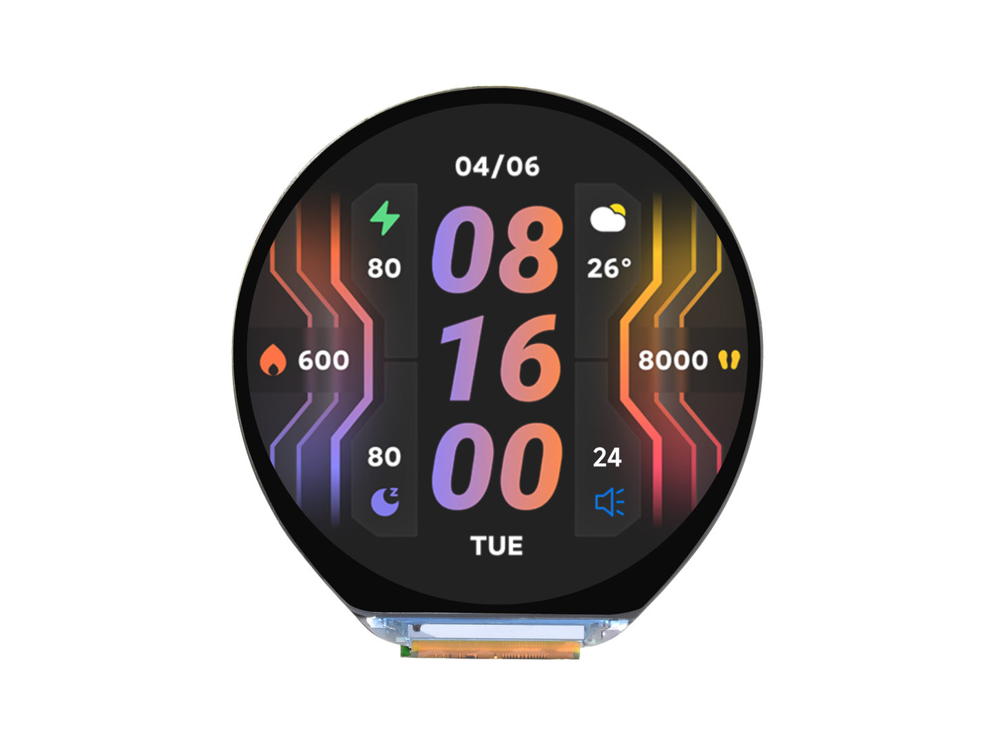 ESP32-S3 1.46inch Round Display Development Board, 412×412, Supports WiFi &amp; Bluetooth, Accelerometer And Gyroscope Sensor, Onboard Speaker And Microphone, ESP32 With Display