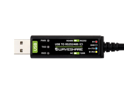 USB To RS232/485 Serial Cable, Original FT232RNL Chip, Onboard Power And Signal Indicators, Multi-OS Compatible & Multi-device Applicable