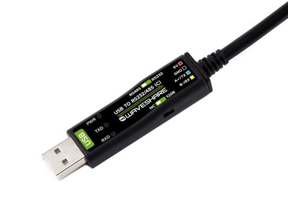 USB To RS232/485 Serial Cable, Original FT232RNL Chip, Onboard Power And Signal Indicators, Multi-OS Compatible & Multi-device Applicable