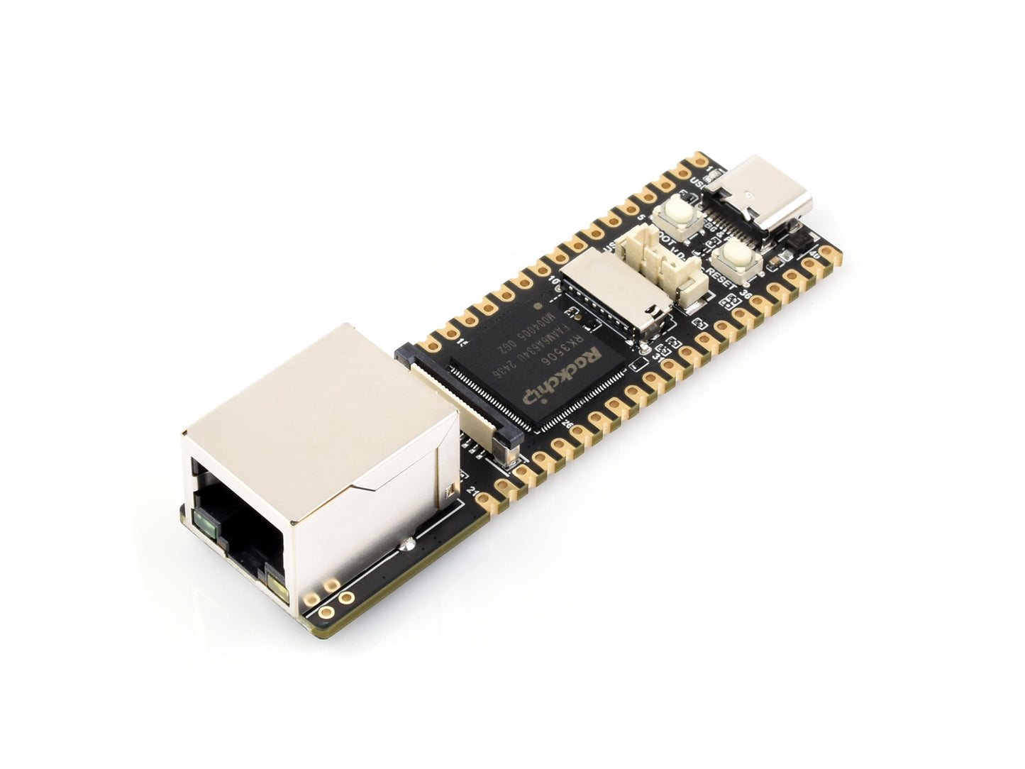 Luckfox Lyra Plus RK3506G2 Linux Micro Development Board, Integrates Triple-core ARM Cortex-A7 and ARM Cortex-M0 Processors, With Ethernet Port