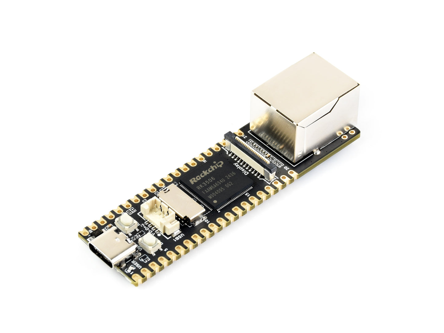 Luckfox Lyra Plus RK3506G2 Linux Micro Development Board, Integrates Triple-core ARM Cortex-A7 and ARM Cortex-M0 Processors, With Ethernet Port