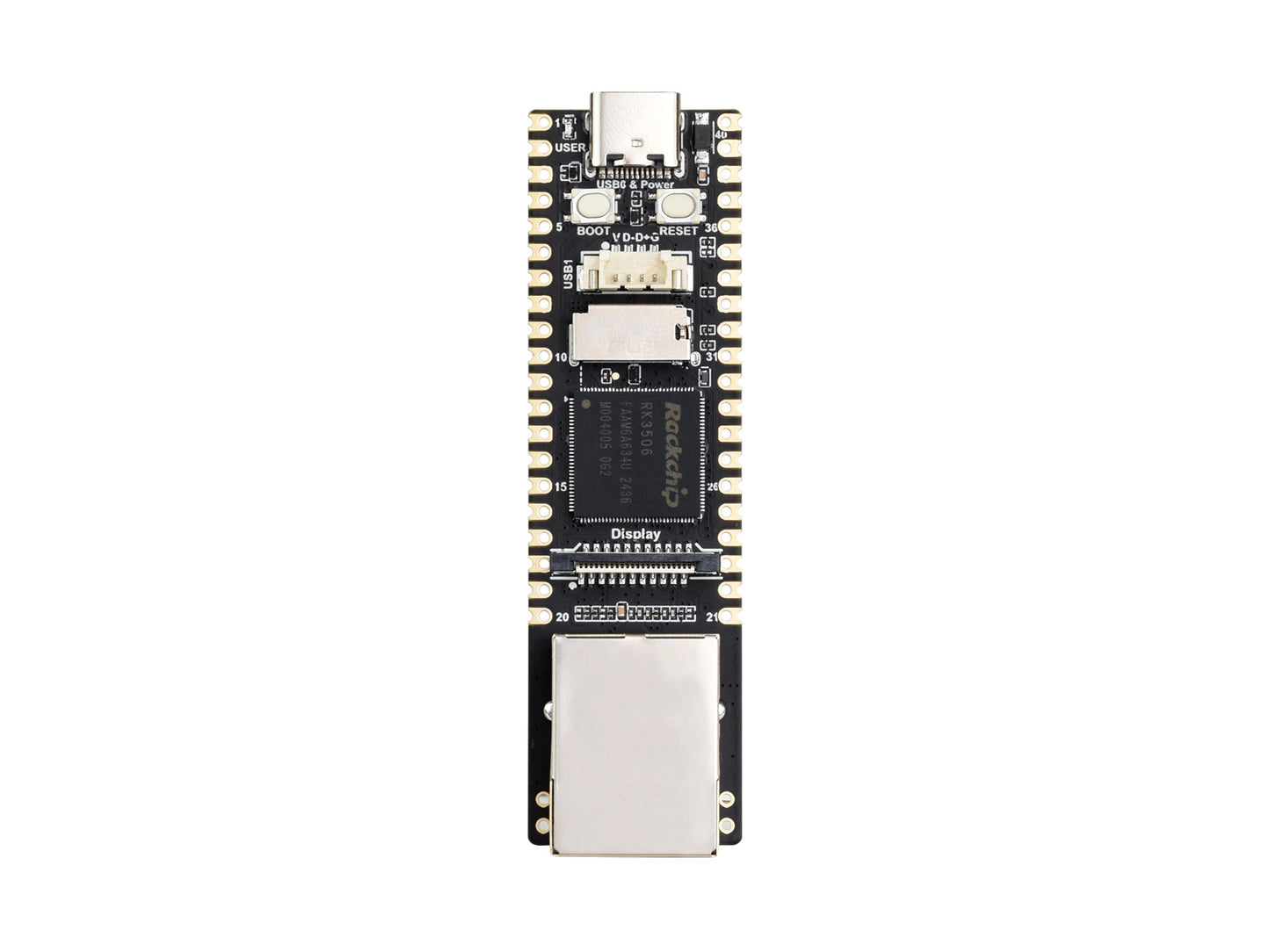 Luckfox Lyra Plus RK3506G2 Linux Micro Development Board, Integrates Triple-core ARM Cortex-A7 and ARM Cortex-M0 Processors, With Ethernet Port