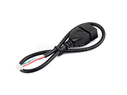 MX1.25 4Pin To USB Cable, USB Type-A Female Port, Approx. 30cm Total Length