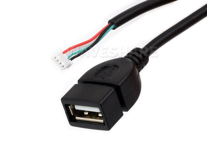 MX1.25 4Pin To USB Cable, USB Type-A Female Port, Approx. 30cm Total Length