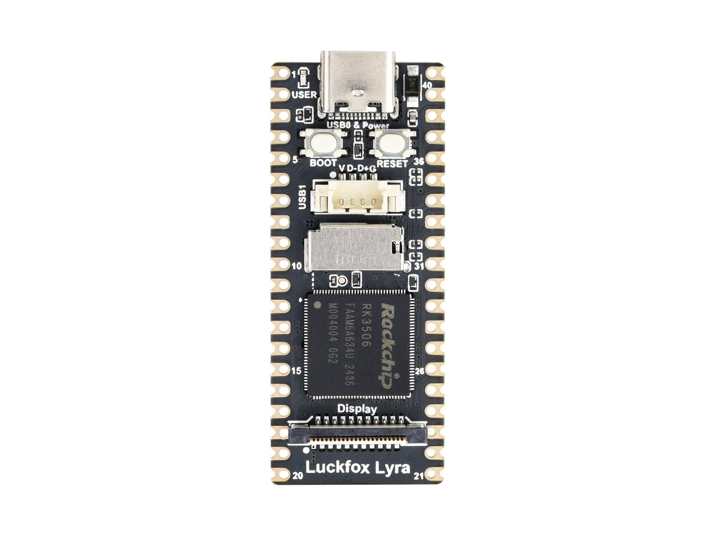 Luckfox Lyra RK3506G2 Linux Micro Development Board, Integrates Triple-core ARM Cortex-A7 and ARM Cortex-M0 Processors