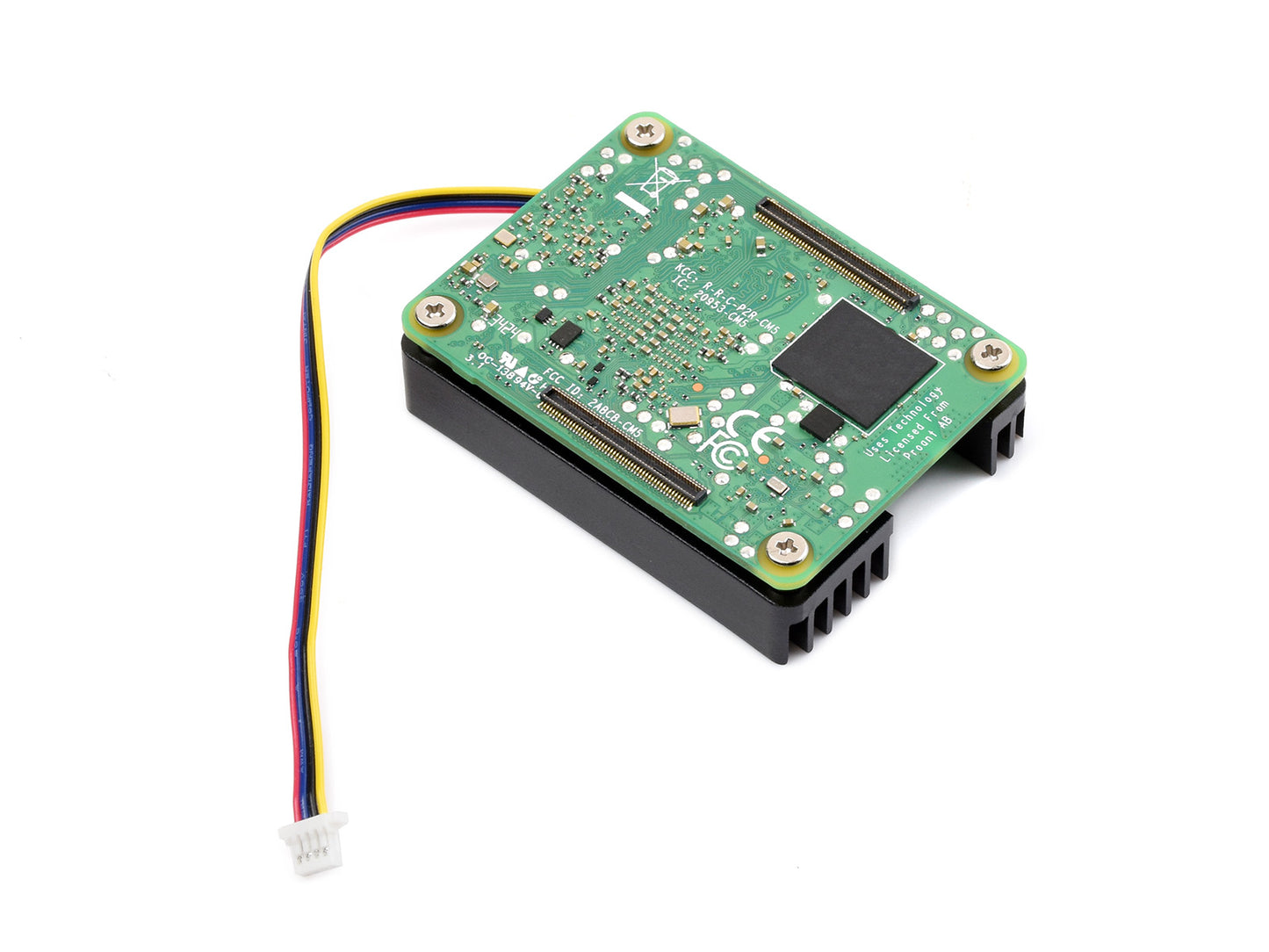 Dedicated All-in-one 3007 Cooling Fan For Raspberry Pi Compute Module 5, 5V Power Supply, Speed Adjustable, With Thermal Tapes