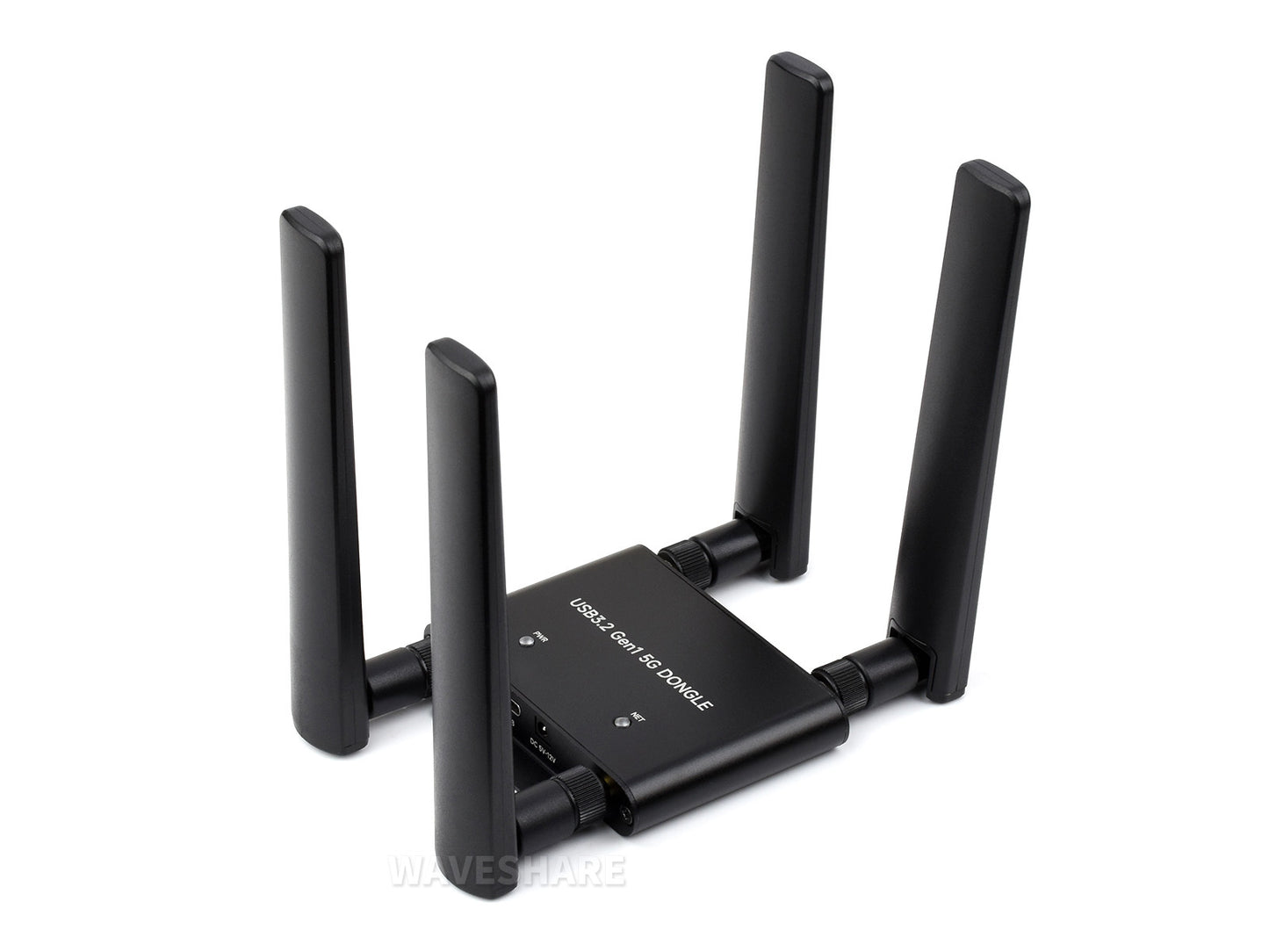 5G-Dongle-Erweiterungsplatine, USB-3.2-Anschluss, Aluminiumlegierungsgehäuse, vier Antennen, Onboard-M.2-Key-B-Schnittstelle, Optionen für 5G-Modul
