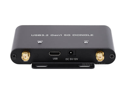 5G-Dongle-Erweiterungsplatine, USB-3.2-Anschluss, Aluminiumlegierungsgehäuse, vier Antennen, Onboard-M.2-Key-B-Schnittstelle, Optionen für 5G-Modul