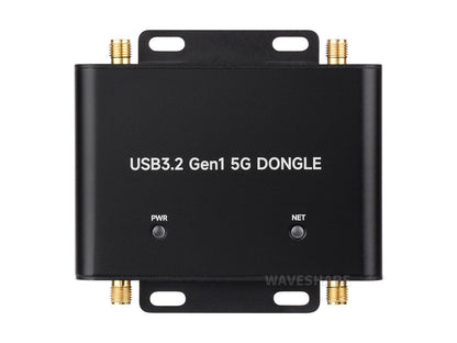 5G-Dongle-Erweiterungsplatine, USB-3.2-Anschluss, Aluminiumlegierungsgehäuse, vier Antennen, Onboard-M.2-Key-B-Schnittstelle, Optionen für 5G-Modul