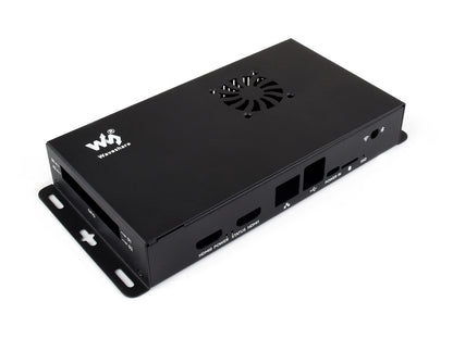 Metal Case Designed For Raspberry Pi Official Compute Module 5 IO Board, Comes With Cooling Fan