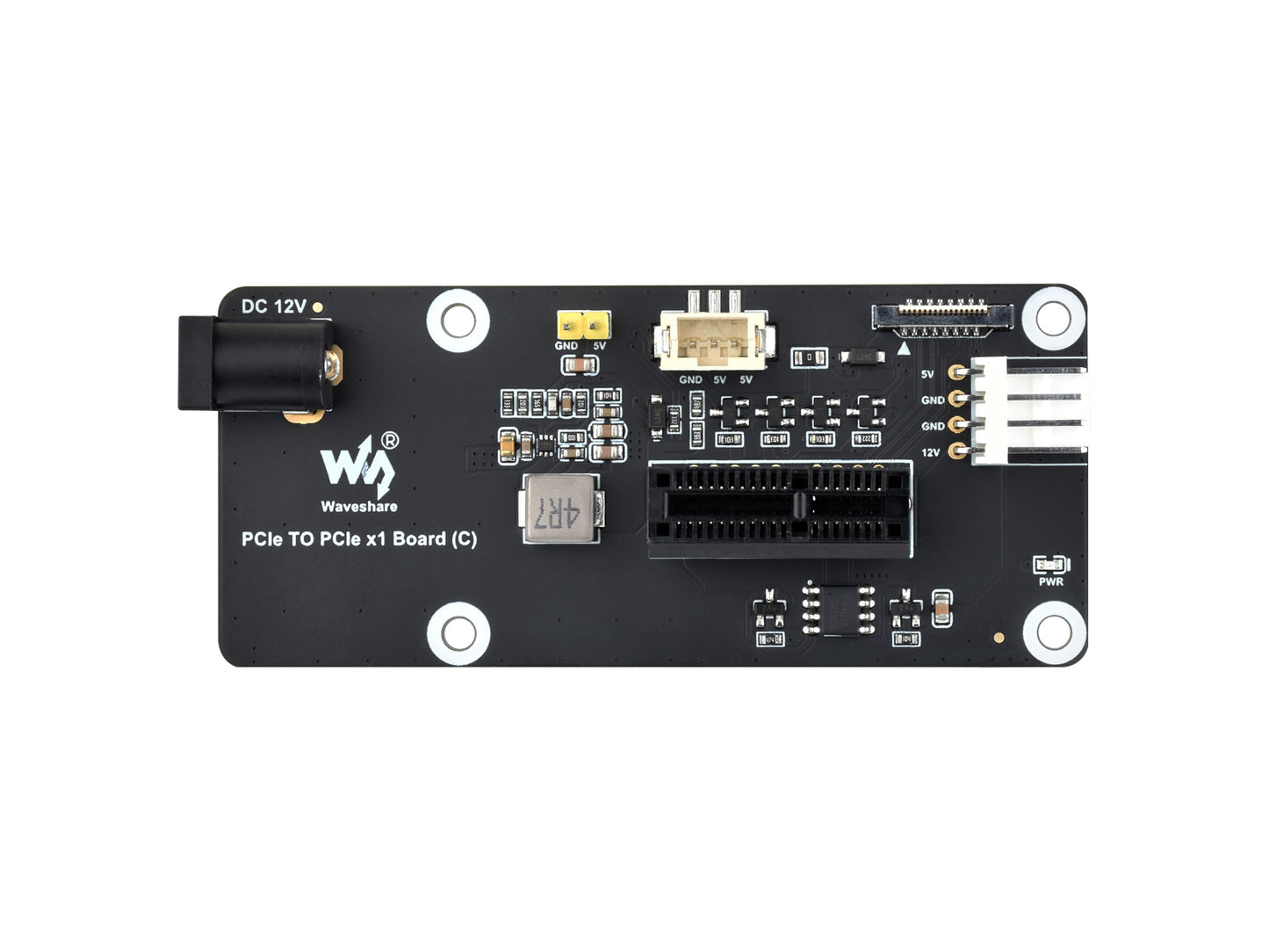 PCIe FFC Connector To Standard PCIe x1 Slot Adapter Board (C) For Raspberry Pi 5, Compatible With PCIe x1, x4, x8, And x16 Interface Devices