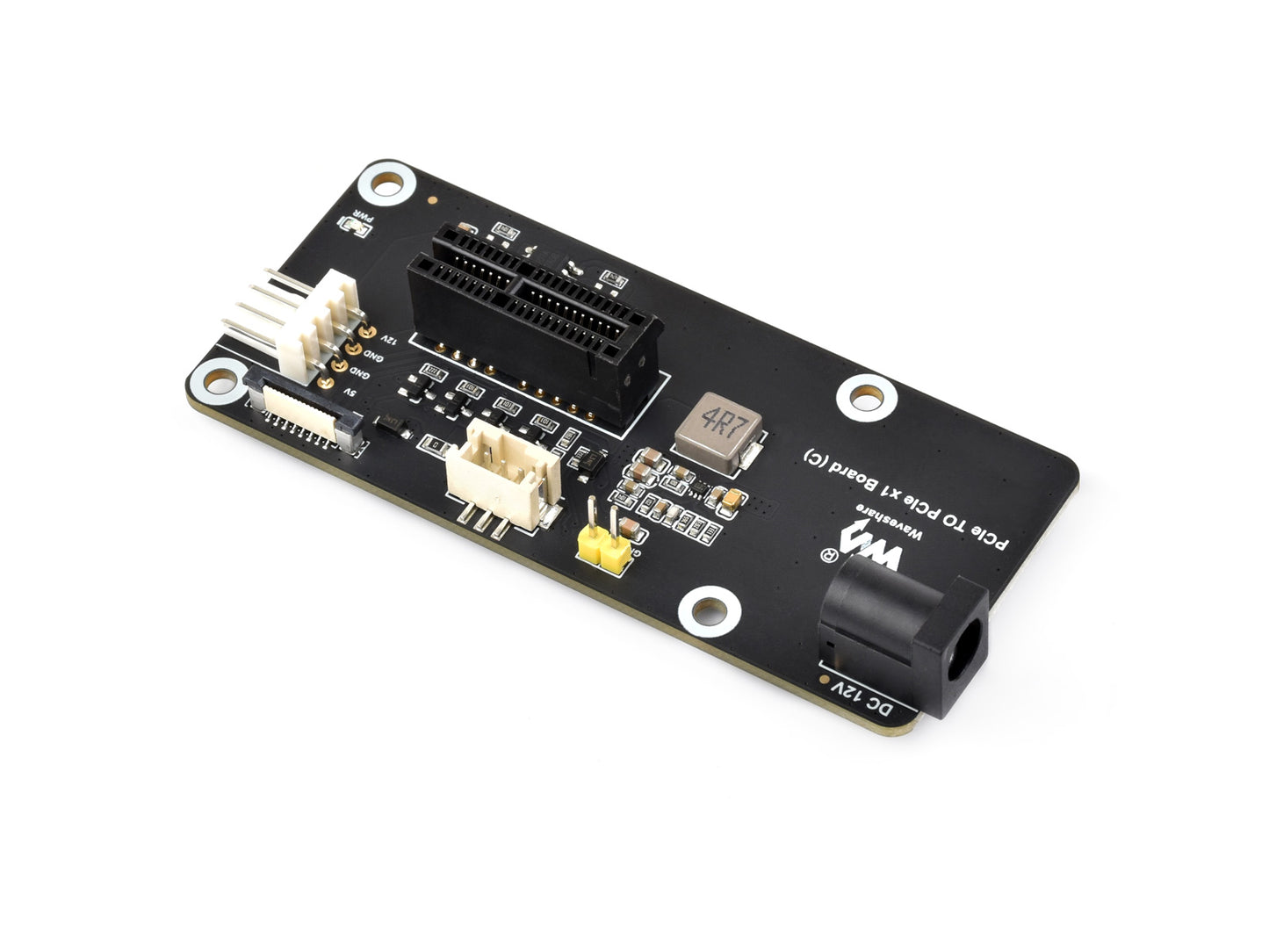 PCIe FFC Connector To Standard PCIe x1 Slot Adapter Board (C) For Raspberry Pi 5, Compatible With PCIe x1, x4, x8, And x16 Interface Devices