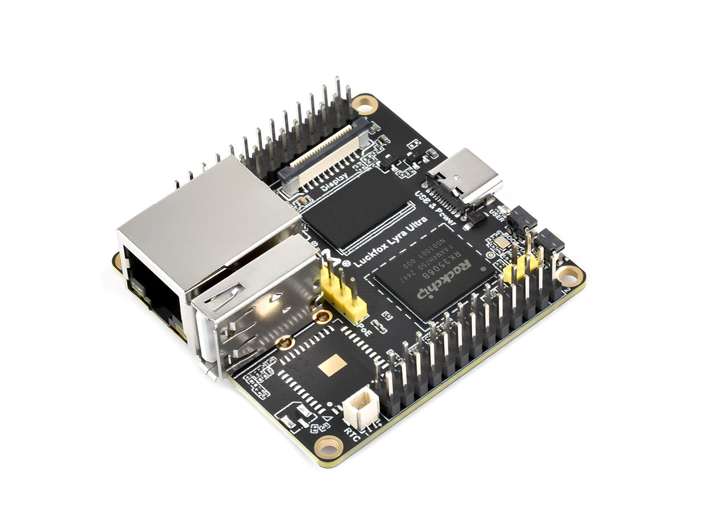Luckfox Lyra Ultra RK3506B Linux Micro Development Board, Onboard 8GB eMMC, Integrates Triple-core ARM Cortex-A7 and ARM Cortex-M0 Processors