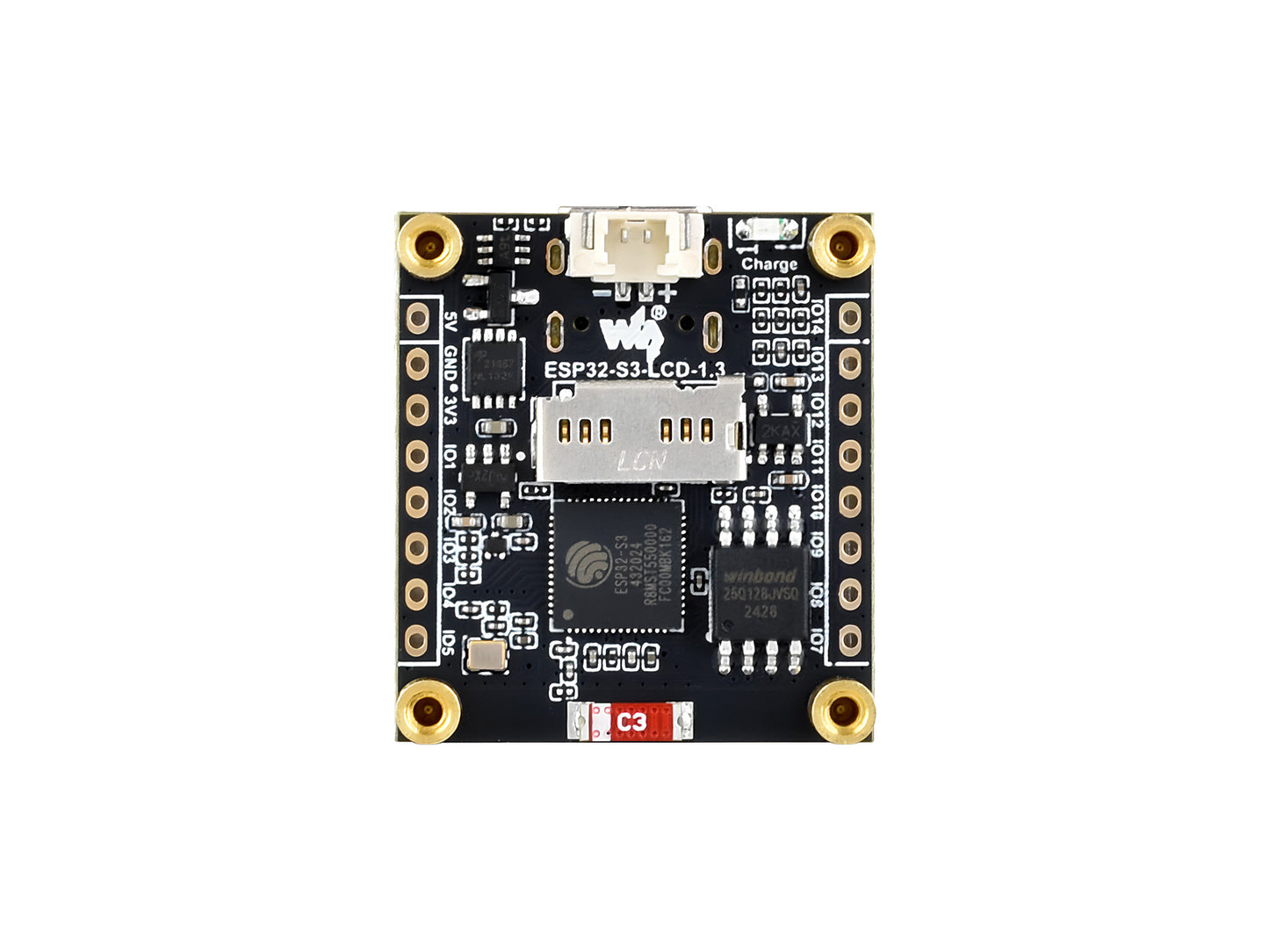 ESP32-S3 1.3inch Display Development Board, 240×240 Pixels, Built-in ST7789V2 Chip And 6-Axis IMU, 262K Color, SPI Communication, ESP32 With Display