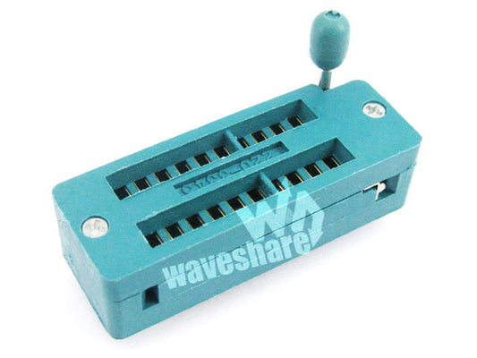 DIP 20 Pin ZIF Socket (Green), Test & Burn-in Socket