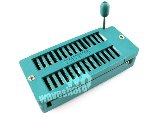 DIP 28 Pin ZIF Socket (Green), Test & Burn-in Socket