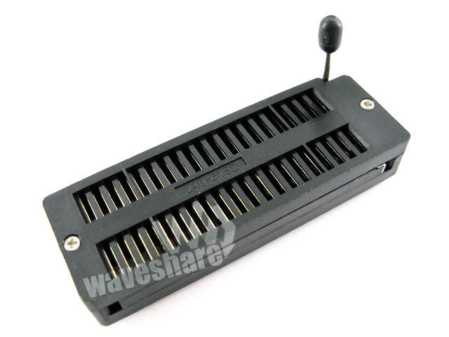 DIP 40 Pin ZIF Socket (Black), Test & Burn-in Socket