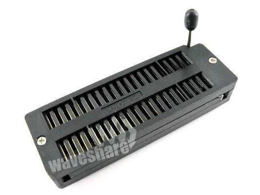 DIP 40 Pin ZIF Socket (Black), Test & Burn-in Socket