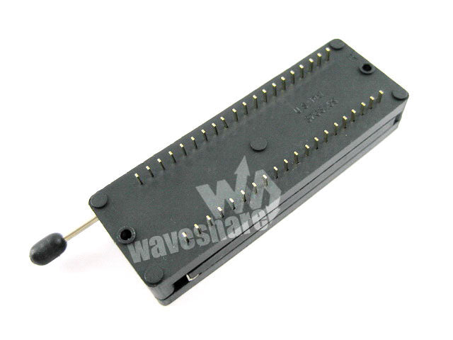 DIP 40 Pin ZIF Socket (Black), Test & Burn-in Socket