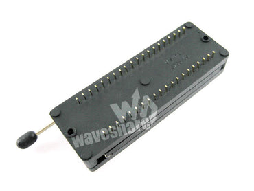 DIP 40 Pin ZIF Socket (Black), Test & Burn-in Socket
