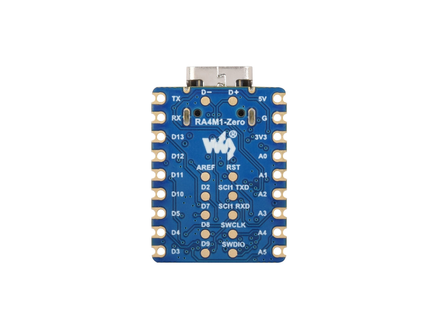 RA4M1-Zero Mini Development Board, Based On 32-bit MCU-RA4M1, 48MHz Operating Frequency,  Built-in FPU, Supports Firmware Encryption