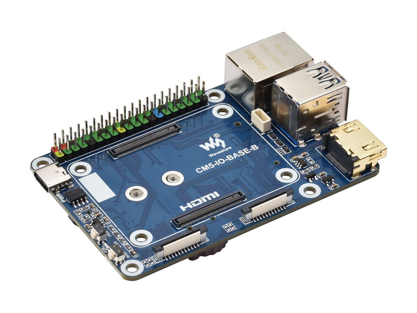 Mini Base Board (B) / Mini-Computer designed for Raspberry Pi Compute Module 5 (NOT Included), Onboard EEPROM And Encryption Chip