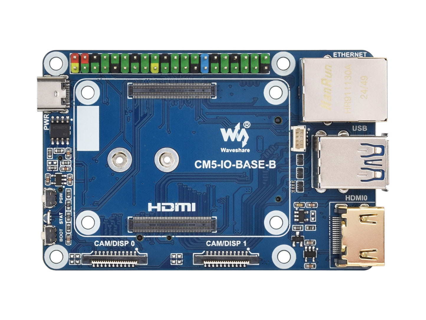 Mini Base Board (B) / Mini-Computer designed for Raspberry Pi Compute Module 5 (NOT Included), Onboard EEPROM And Encryption Chip